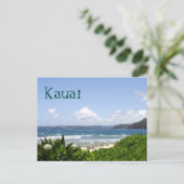 POSTCARD, KAUAI/WAVES ROLLEN IN KÜRZE POSTKARTE (Stehend Vorderseite)