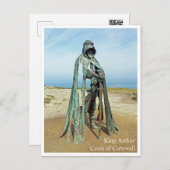 Postcard - King Arthur Beach UK Cornwall Postkarte (Vorne/Hinten)
