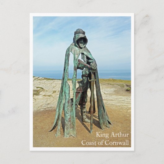 Postcard - King Arthur Beach UK Cornwall Postkarte (Vorderseite)