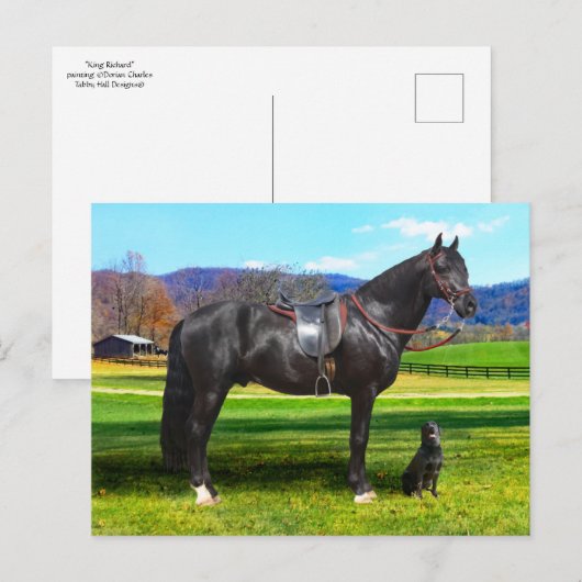 Postcard "King Richard" Postkarte (Vorne/Hinten)