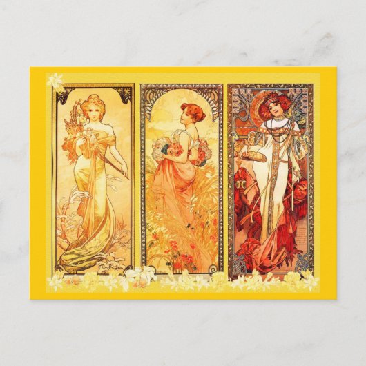 Postcard-Klassik Art-Mucha 8 Postkarte (Vorderseite)