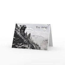Postcard - Klettern, du hast es geschafft!