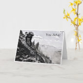 Postcard - Klettern, du hast es geschafft! Karte (Gelbe Blume)