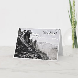 Postcard - Klettern, du hast es geschafft! Karte