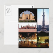 Postcard Lahore Monuments, Punjab, Pakistan Postkarte (Vorne/Hinten)