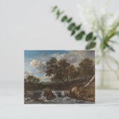 Postcard Landschaft Wasserfall Postkarte (Stehend Vorderseite)