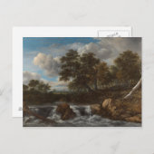 Postcard Landschaft Wasserfall Postkarte (Vorne/Hinten)