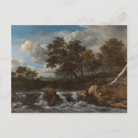 Postcard Landschaft Wasserfall Postkarte (Vorderseite)