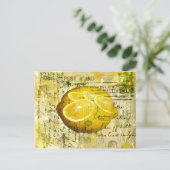 Postcard Lemons Postkarte (Stehend Vorderseite)