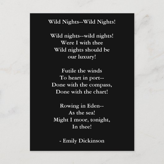 Postcard-Liebe Art-Liebe Gedicht 10 Postkarte (Vorderseite)