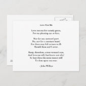 Postcard-Liebe Art-Liebe Gedicht 3 Postkarte (Vorne/Hinten)