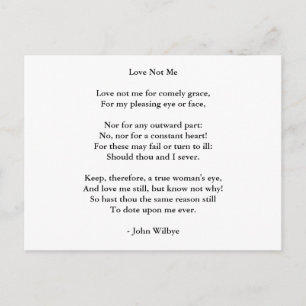 Postcard-Liebe Art-Liebe Gedicht 3 Postkarte