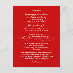 Postcard-Liebe Art-Liebe Gedicht 4 Postkarte