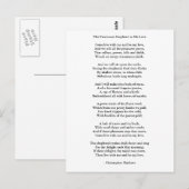 Postcard-Liebe Art-Liebe Gedicht 9 Postkarte (Vorne/Hinten)