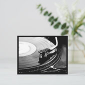 Postcard-Liebe des Arts-Record-Players Postkarte (Stehend Vorderseite)