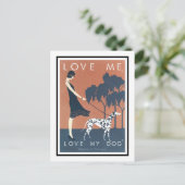 Postcard - Liebe Me, Liebe Mein Hund Bernard Clair Postkarte (Stehend Vorderseite)