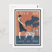 Postcard - Liebe Me, Liebe Mein Hund Bernard Clair Postkarte (Vorne/Hinten)