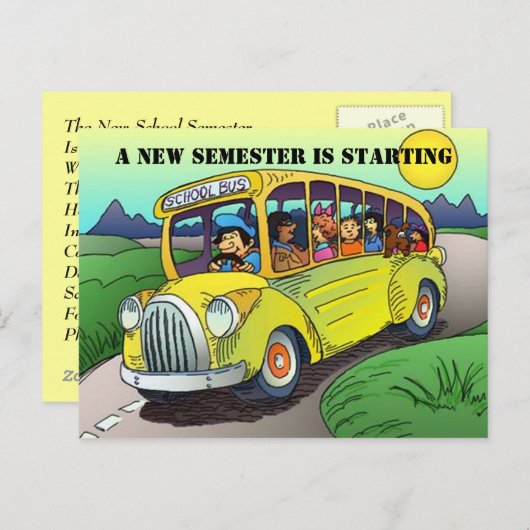 POSTCARD-LIEFERUNG LIEFERT SCHULSPONATIONSERINNERU POSTKARTE (Vorne/Hinten)