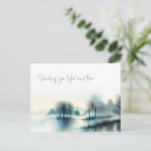 Postcard "Light and love" Postkarte (Stehend Vorderseite)