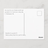 Postcard Lila Friedenspferd von Sherry Jarvis Postkarte (Rückseite)