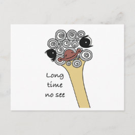 Postcard Long time no see Postkarte