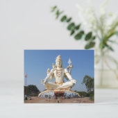 Postcard Lord Shiva Statue in Bijapur, Indien Postkarte (Stehend Vorderseite)