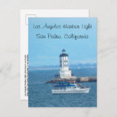 Postcard - Los Angeles Hafen Light Einladungspostkarte (Vorne/Hinten)