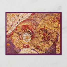 Postcard Love and Peace "Earth-Design" Postkarte