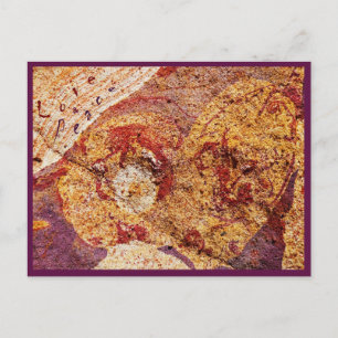 Postcard Love and Peace "Earth-Design" Postkarte