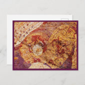 Postcard Love and Peace "Earth-Design" Postkarte (Vorne/Hinten)