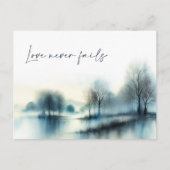 Postcard "Love never fails" Postkarte (Vorderseite)