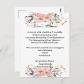 Postcard - Lover's Flowers Postkarte (Vorne/Hinten)