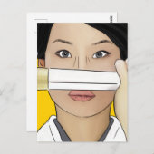 Postcard Lucy Lu Kill Bill Postkarte (Vorne/Hinten)