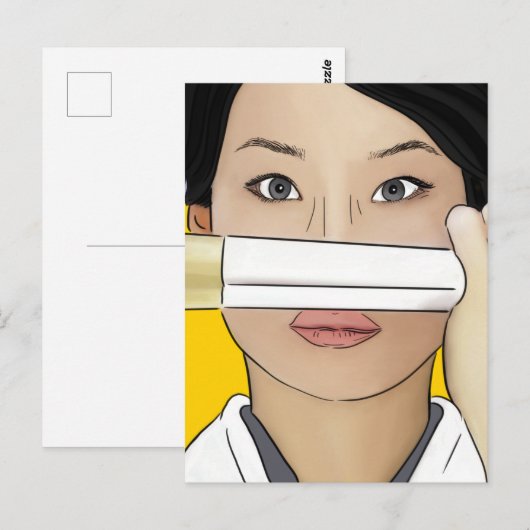 Postcard Lucy Lu Kill Bill Postkarte (Vorne/Hinten)