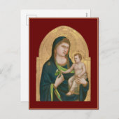 POSTCARD : MADONNA & KIND : GIOTTO : 1337 FEIERTAGSPOSTKARTE (Vorne/Hinten)