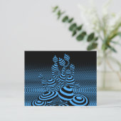 Postcard Magic Mushrooms optischer geometrischer E Ankündigungspostkarte (Stehend Vorderseite)