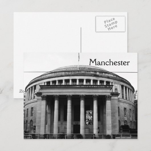 Postcard Manchester Central Library Postkarte (Vorne/Hinten)