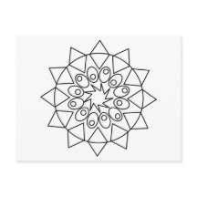 Postcard - Mandala bis Farbe einstellen