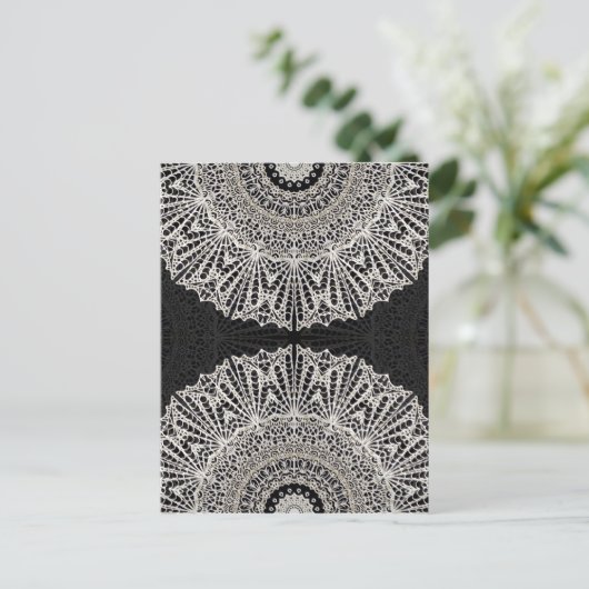 Postcard Mandala Mehndi Style G384 Postkarte (Stehend Vorderseite)