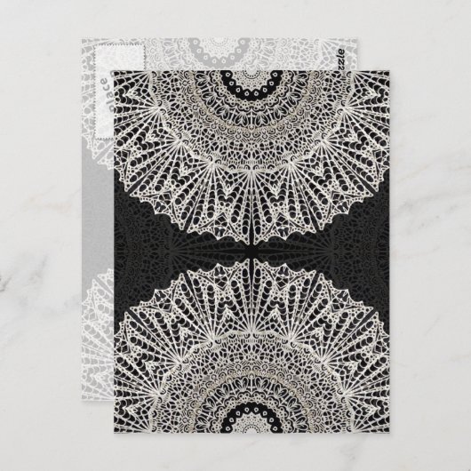 Postcard Mandala Mehndi Style G384 Postkarte (Vorne/Hinten)