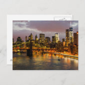 Postcard Manhattan Bridge, New York, USA Postkarte (Vorne/Hinten)