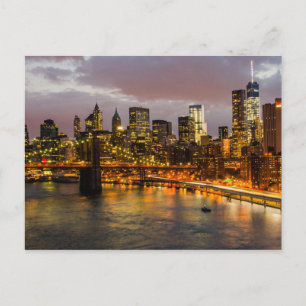 Postcard Manhattan Bridge, New York, USA Postkarte