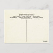 Postcard: Map of California and Nevada, 1921 Postkarte (Rückseite)