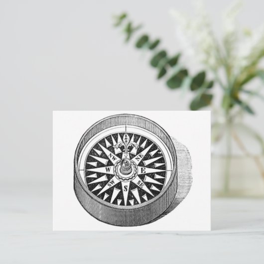 Postcard - Mariner Compass Postkarte (Stehend Vorderseite)
