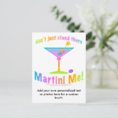 Postcard - MARTINI ME! Postkarte (Stehend Vorderseite)