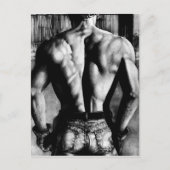 Postcard Masculine Bodybuilder Postkarte (Vorderseite)