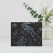 Postcard Masonic Fantasy Blue Postkarte (Stehend Vorderseite)