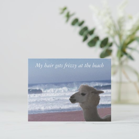 Postcard - Mein Haar wird zitternd ... Postkarte (Stehend Vorderseite)