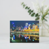 Postcard Melbourne, Australien, Nachts Postkarte (Stehend Vorderseite)