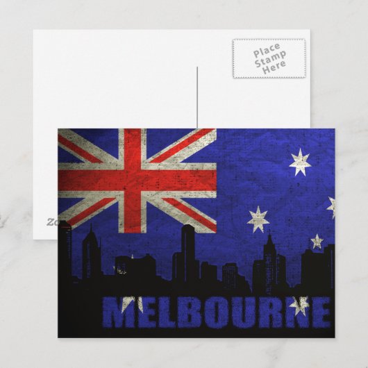 Postcard Melbourne Postkarte (Vorne/Hinten)